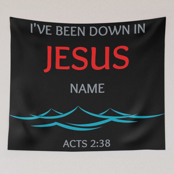 Item preview, I've been down in Jesus Name | Jesus Reigns Christian | Baptized in Jesus Name designed and sold by BlessedConcepts.