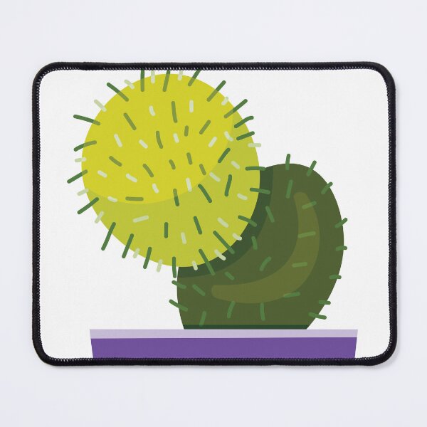 Item preview, Green Round Bunny Ear Cactus in Purple Pot designed and sold by Moyanana.