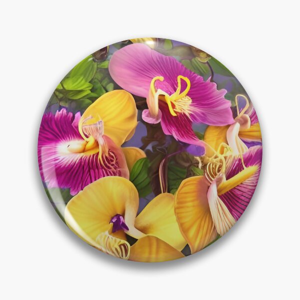 Item preview, Yellow & Pink Orchids designed and sold by Mandala Magic by OM.