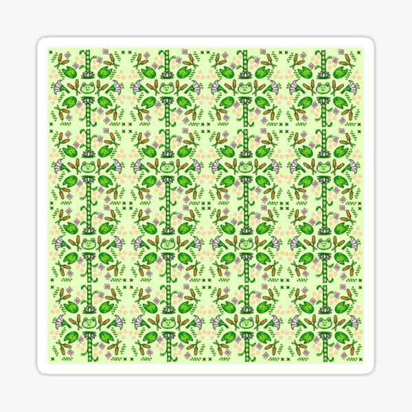 Item preview, Sweet Froggy Pattern designed and sold by ZeefyDesigns.