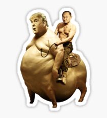 Putin riding Trump Sticker