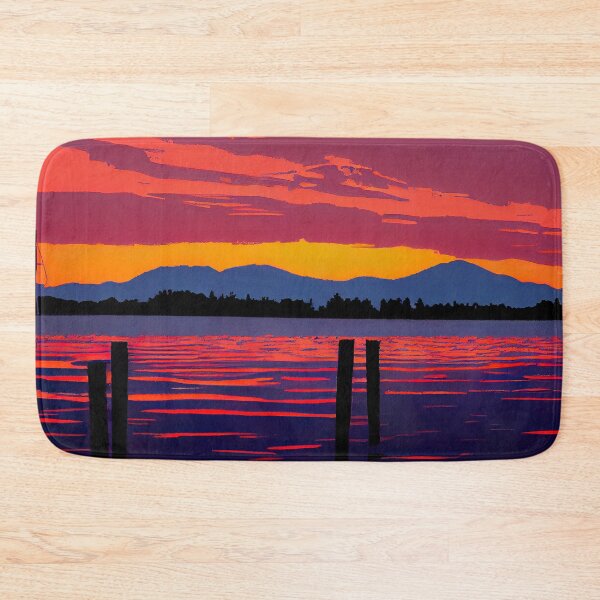 Item preview, Old Harbor Sunset: Silkscreen Landscape designed and sold by Studio Axis.
