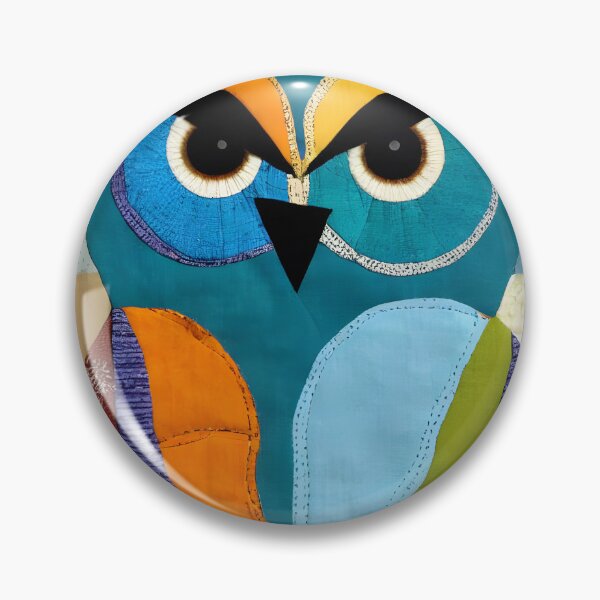Item preview, Colorful owl patchwork designed and sold by siwabudda.