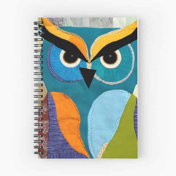 Item preview, Colorful owl patchwork designed and sold by siwabudda.