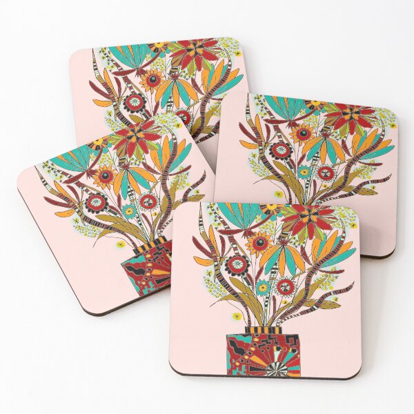 Item preview, Retro Flowers in Vase designed and sold by Sam Parr.