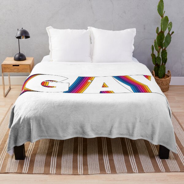 Item preview, "Gay" Rainbow Text Sticker Poster T Shirt Design designed and sold by catvclark.