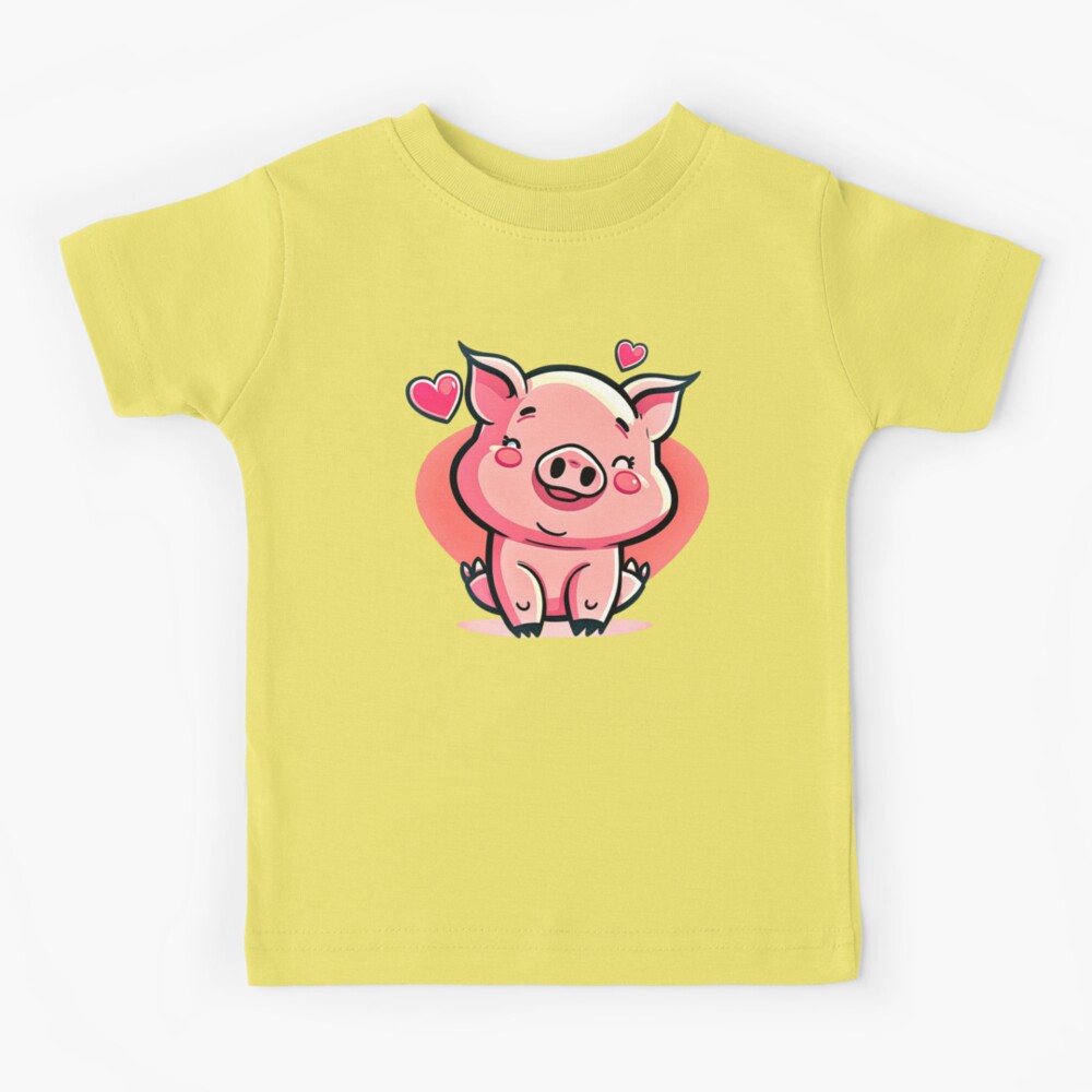 【YOURNUS】Piggy Heidi Knit T-Shirt YOURNUS】Piggy Heidi Knit T-Shirt Pink Piggy
