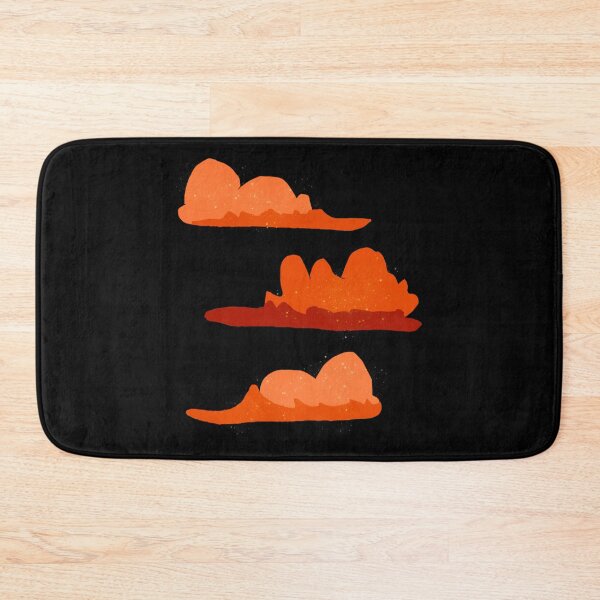 Item preview, Orange Sparkly Fluffy Clouds designed and sold by Usagicollection.