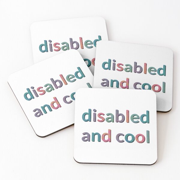 Item preview, Disabled and Cool designed and sold by Optimist Jenna: Neurodivergent Designs.