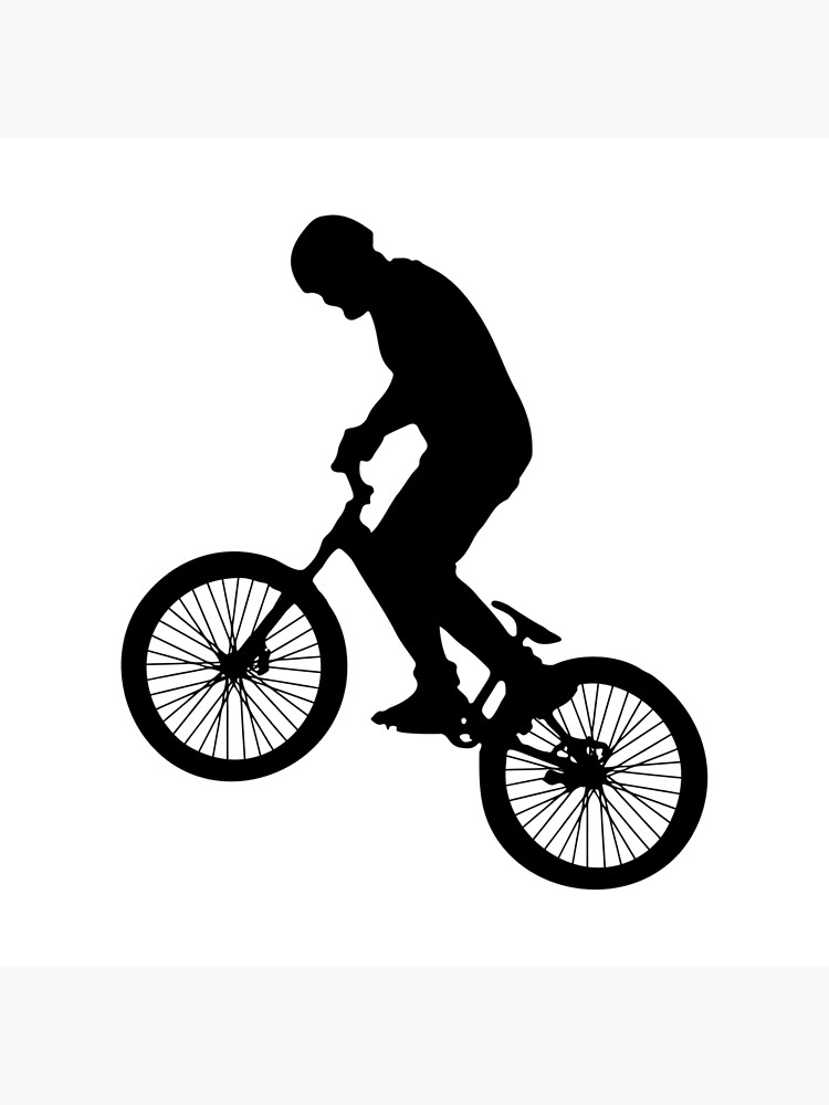 "Extreme Adrenalin Freestyle Bike Jump Bicycle Designs" Poster by