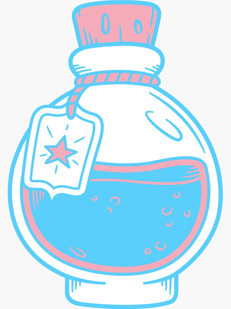 Trans Pride Potion Sticker For Sale By Alluresdelights Redbubble