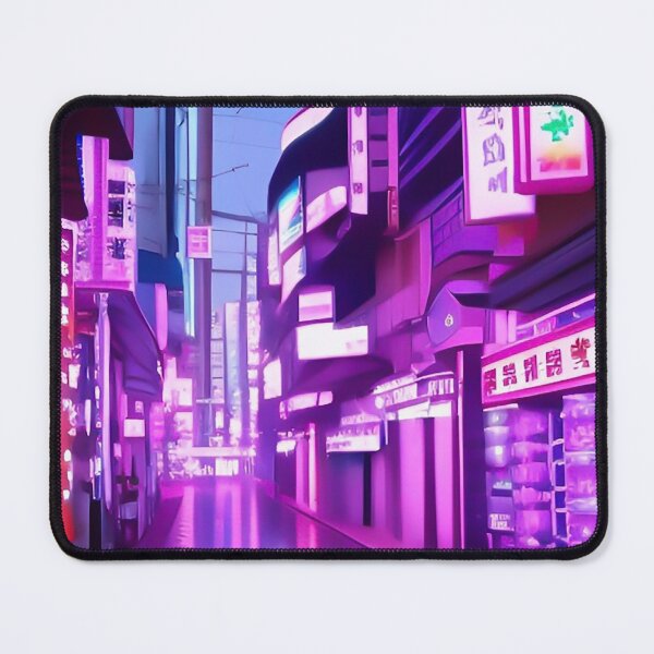 Item preview, Cyberpunk vaperwave a rainy night in Tokyo designed and sold by CattlettArt.