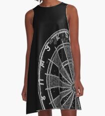 Dartscheibe A-Linien Kleid
