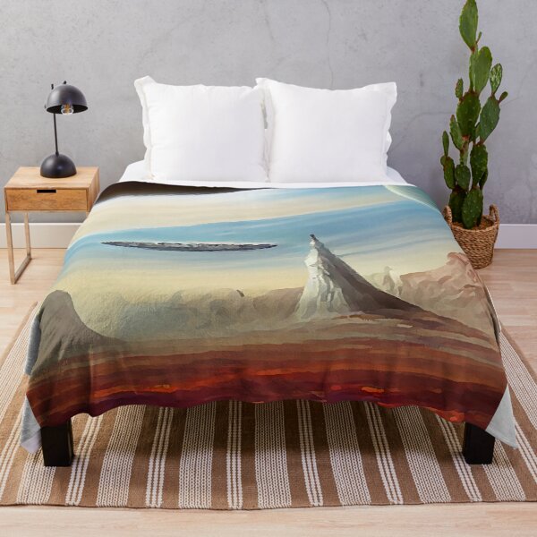 Item preview, Alien space ship on Mars art designed and sold by shrolts.
