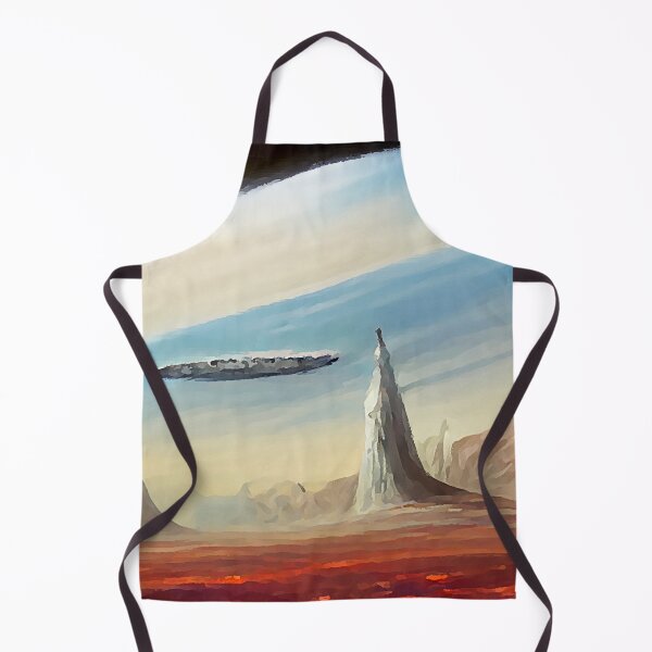 Item preview, Alien space ship on Mars art designed and sold by shrolts.