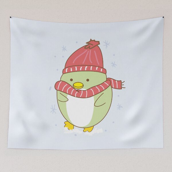 Item preview, Winter time cute bird doodle designed and sold by fluffyfamcraft.