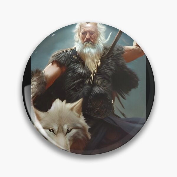 Item preview, Odin with Wolf designed and sold by KRainbird.