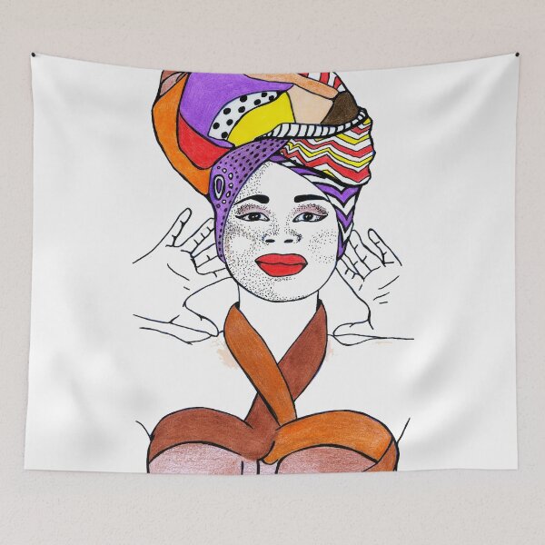 Item preview, African Woman Headband Art Fashion South Africa Gift designed and sold by HighArtDesigns.