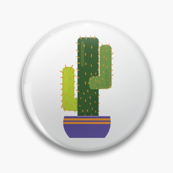 Item preview, Green Curved Round Corner Rectangle Eriocereus Cactus in Purple Pot designed and sold by Moyanana.