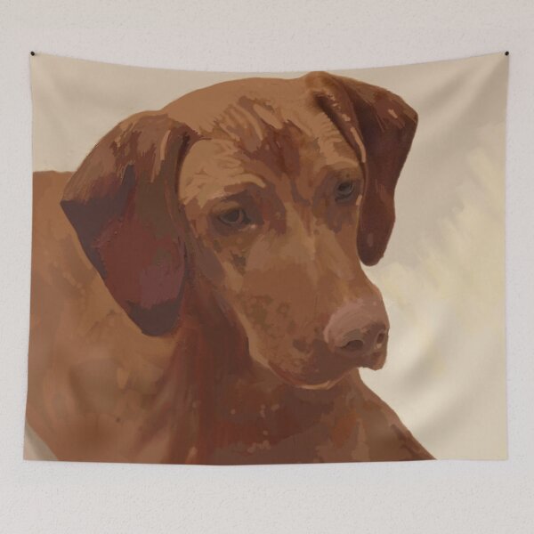Item preview, Hungarian Vizsla by Edinburgh Artist Tess Dunlop https://edinburghartist.gallery designed and sold by Tracey Pacitti.