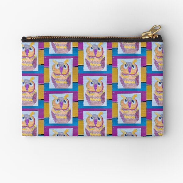 STLArtistsFirst Owl by Rochelle Zipper Pouch