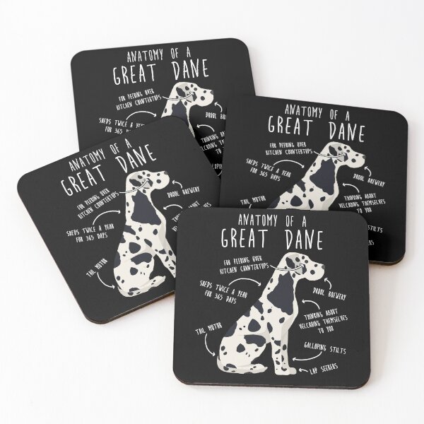 Item preview, Harlequin Great Dane Dog Anatomy designed and sold by Clara Hollins.