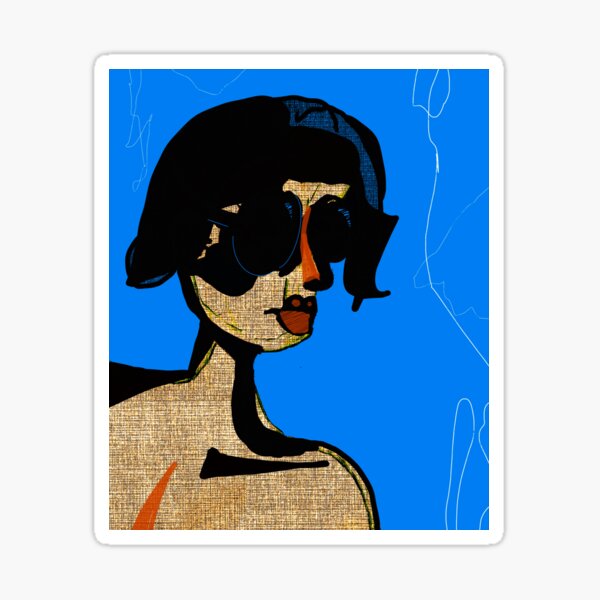 Item preview, Shaped Abstraction (Portrait) designed and sold by luckytiiger.
