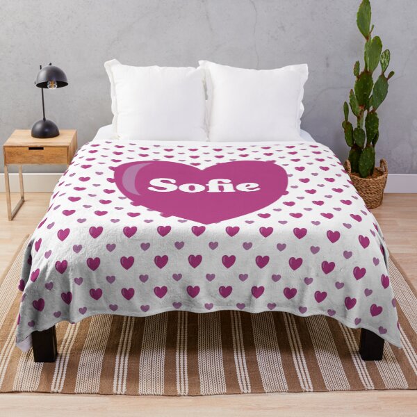 Item preview, Sofie Magenta Hearts Galore designed and sold by HalunaHappy.