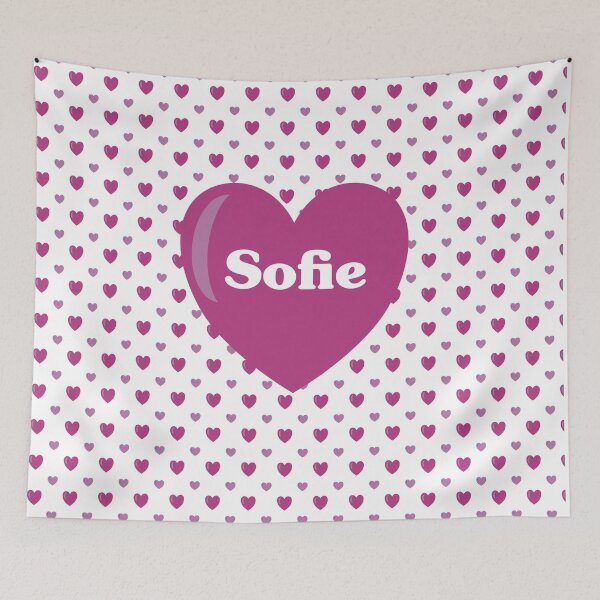 Item preview, Sofie Magenta Hearts Galore designed and sold by HalunaHappy.