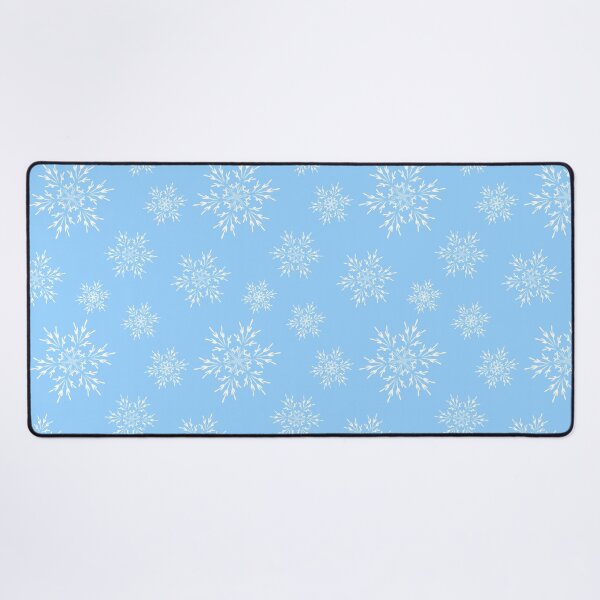 Item preview, Pretty white snowflakes on light blue designed and sold by mixMixtli.