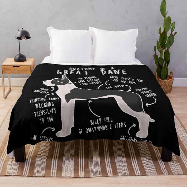 Item preview, Cropped Mantle Great Dane Dog Anatomy designed and sold by Clara Hollins.