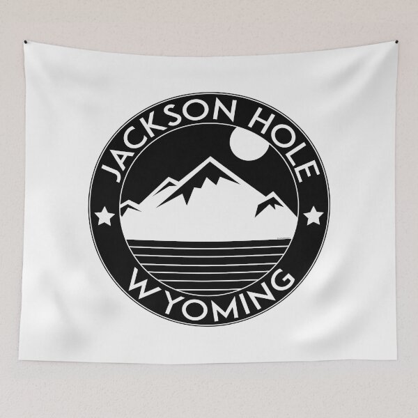 Item preview, Skiing Jackson Hole Wyoming Hike Ski Snowboard Mountain Bike designed and sold by DESTINATIONS DECAL.