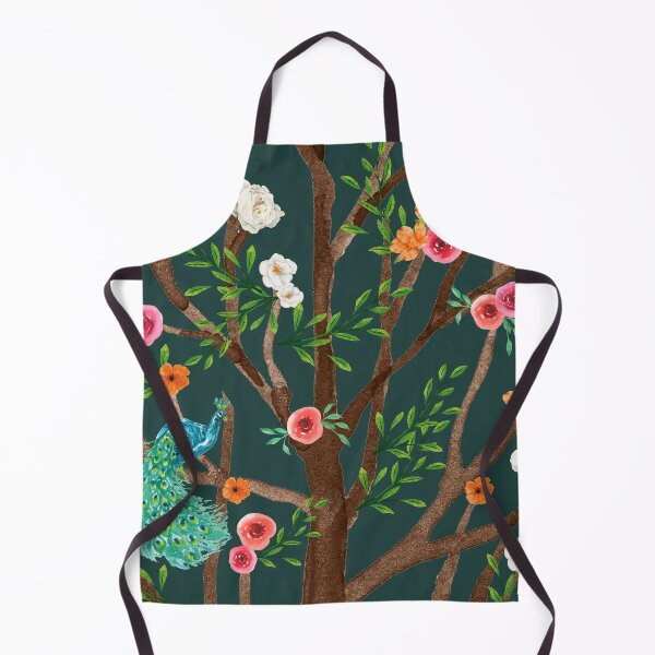 Item preview, Floral Blue Peacock Watercolor Pattern designed and sold by luckymooninc.