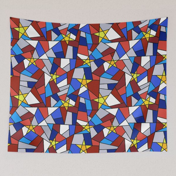 Item preview, Acadian Flag Mosaïc designed and sold by ColoursOfFrance.
