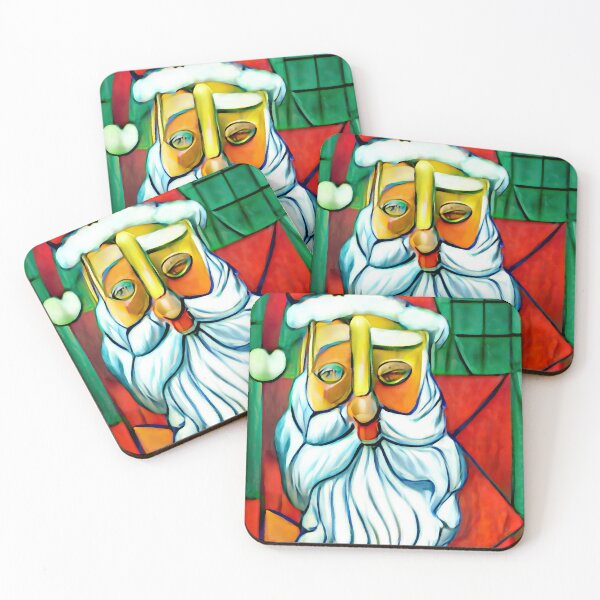 Item preview, Santa Claus in the Style of Cubism #5 designed and sold by OddUnderground.