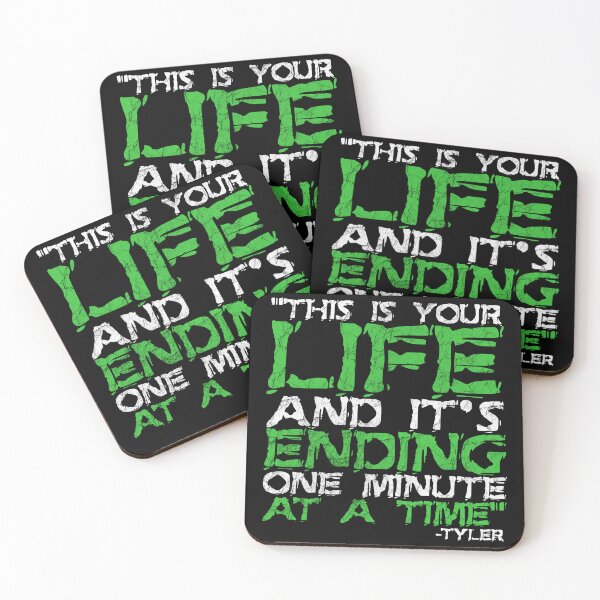 Item preview, This is your life, and it's ending one minute at a time. Tyler Durden, Fight Club  designed and sold by Sticker Up.