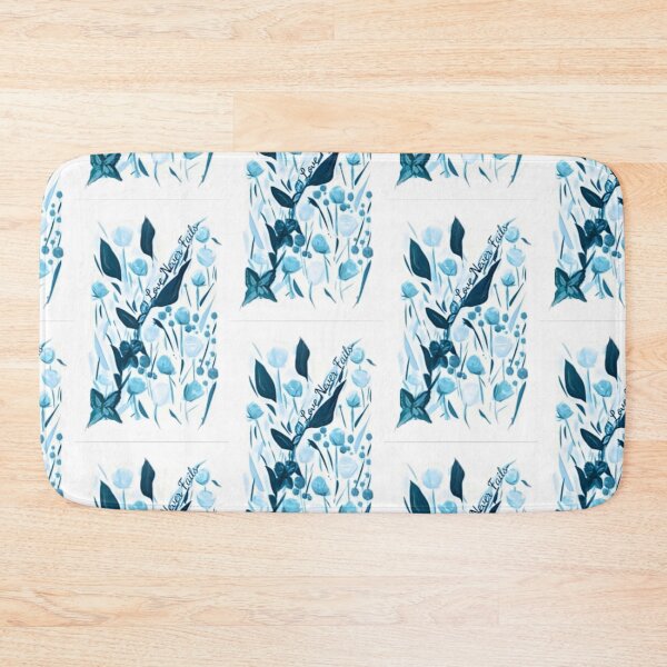 Item preview, Love Never Fails White and Blue Floral  Comforter Etc. designed and sold by IvaRenee.