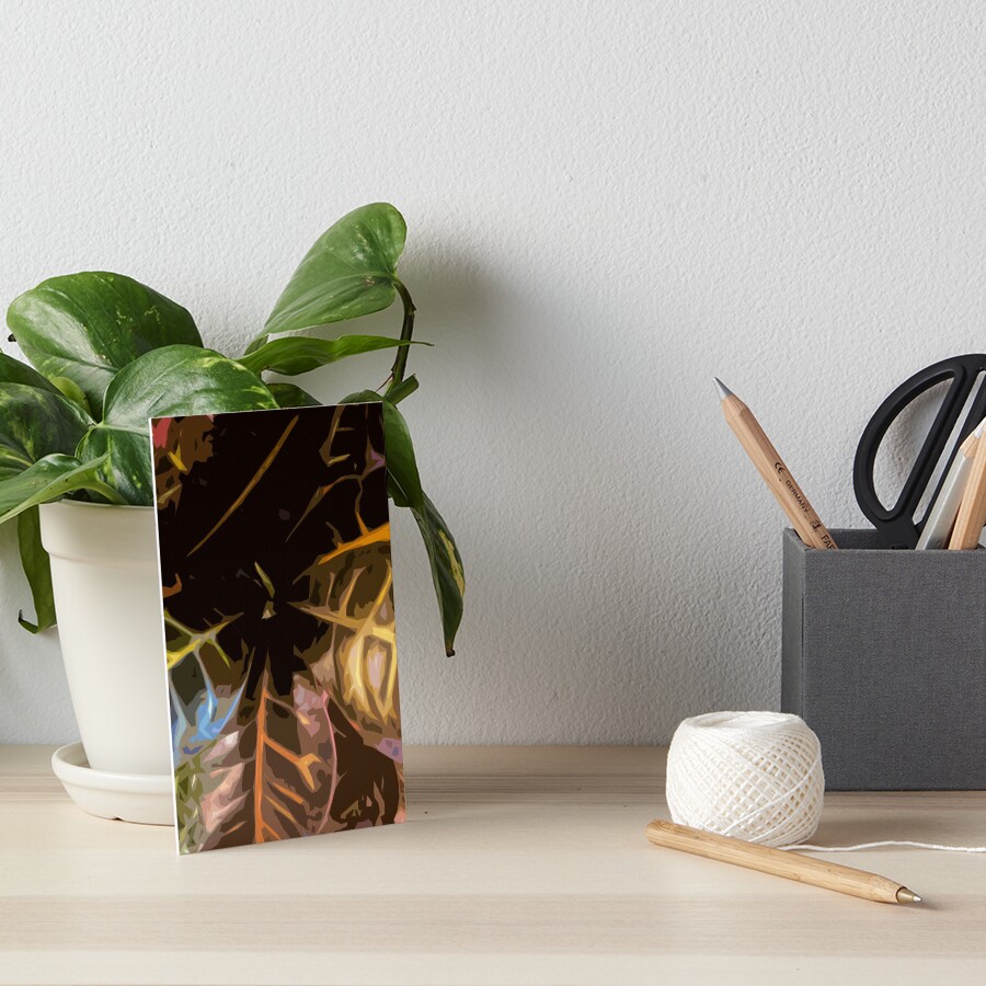 Codiaeum Art Board Print