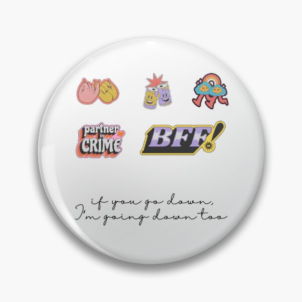 Item preview, If You Go Down Sticker Pack designed and sold by baldbird.