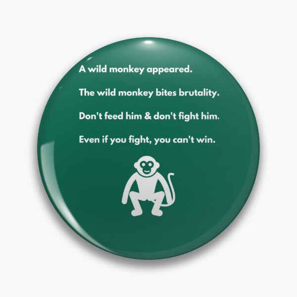 Item preview, A wild monkey appeared.  Bad translation     designed and sold by HomePeg.