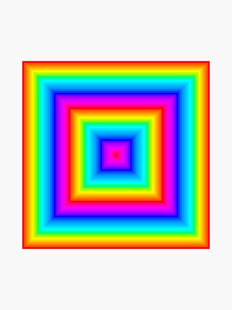 "Rainbow Zoom" Sticker for Sale by JenKruseArt Redbubble