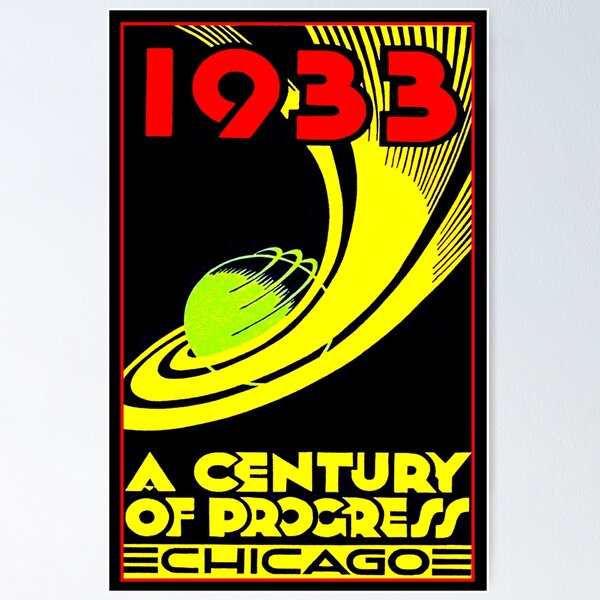 Item preview, CHICAGO : Vintage 1933 Worlds Fair Advertising Print designed and sold by posterbobs.