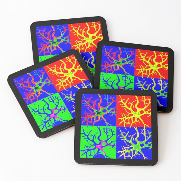 Item preview, Retro Painting Of A Neuron - Psychology, Neuroscience, Psych, Psychiatrist, Neuron, Dopamine, Serotonin, Mental Health, Mental Illness, Depression, Anxiety designed and sold by jadedscientist.