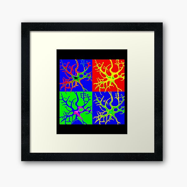 Item preview, Retro Painting Of A Neuron - Psychology, Neuroscience, Psych, Psychiatrist, Neuron, Dopamine, Serotonin, Mental Health, Mental Illness, Depression, Anxiety designed and sold by jadedscientist.