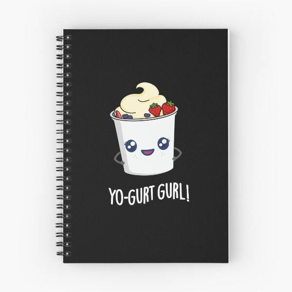 Item preview, Yo-gurt Gurl Funny Yogurt Puns (Dark BG) designed and sold by punnybone.