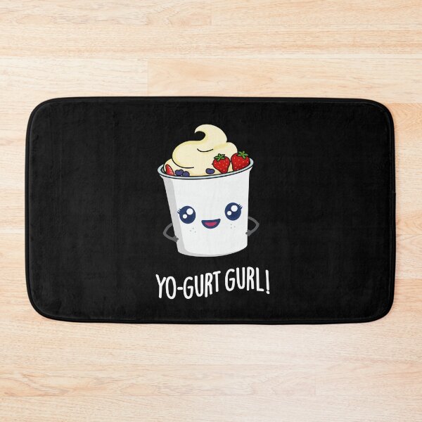 Item preview, Yo-gurt Gurl Funny Yogurt Puns (Dark BG) designed and sold by punnybone.