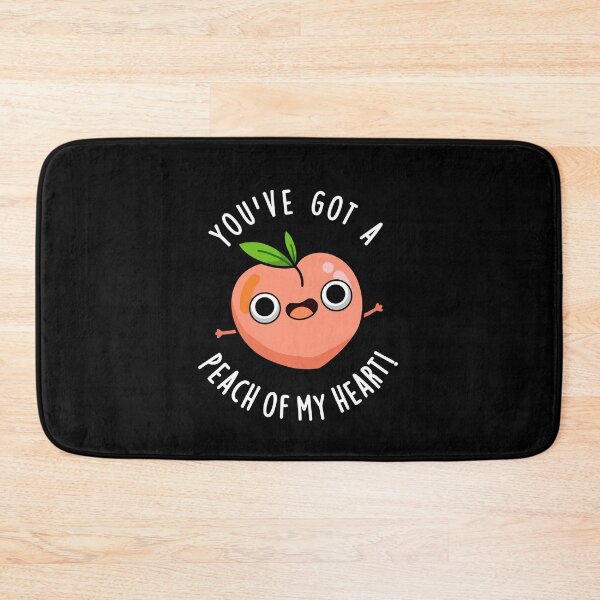 Item preview, You've Got A Peach Of My Heart Funny Fruit Puns (Dark BG) designed and sold by punnybone.