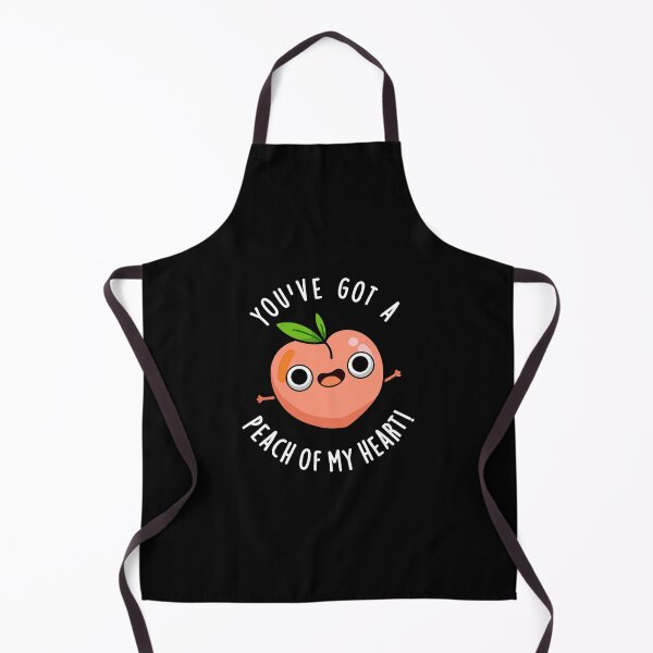 Item preview, You've Got A Peach Of My Heart Funny Fruit Puns (Dark BG) designed and sold by punnybone.