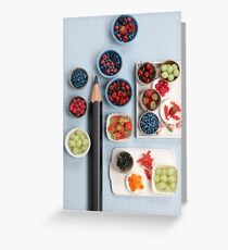 Berries!! Cherries, Strawberries, Gooseberries & a Pencil Greeting Card