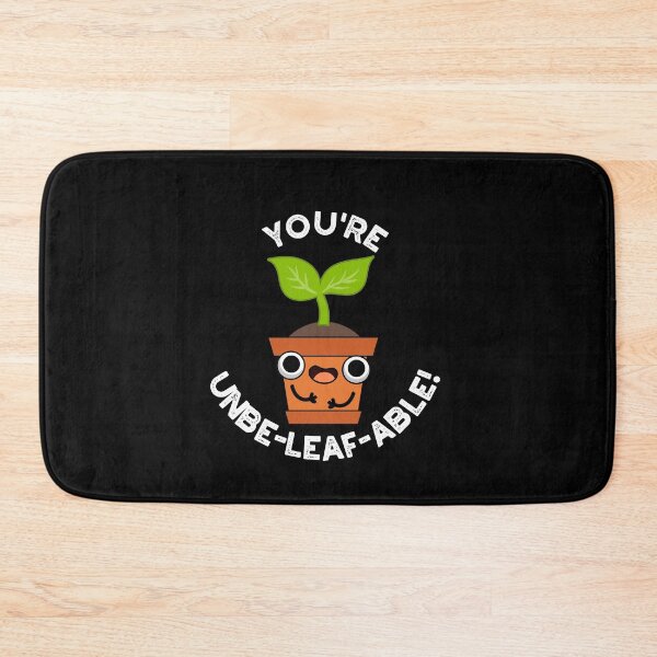 Item preview, You're Unbe-leaf-able Funny Positive Plant Puns (Dark BG) designed and sold by punnybone.